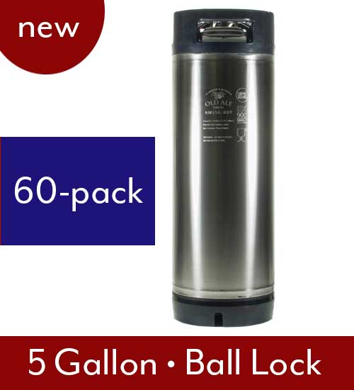 New 5 Gallon Ball Lock Kegs - Bulk Pack of 60