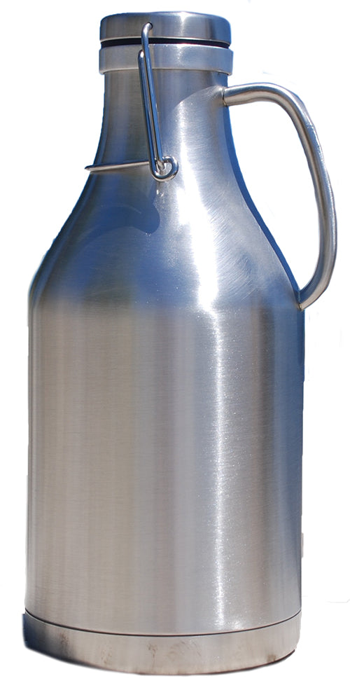 Stainless Steel Flip Top Growler (Double Wall) - 64 oz