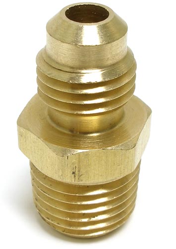Brass Nipple (1/4" MFL to 1/4" NPT)