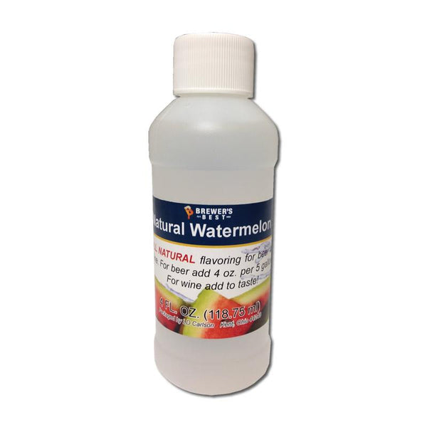 Natural Watermelon Flavor Extract in a 4-ounce bottle