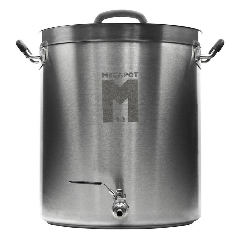 Fifteen gallon megapot brew kettle with a valve