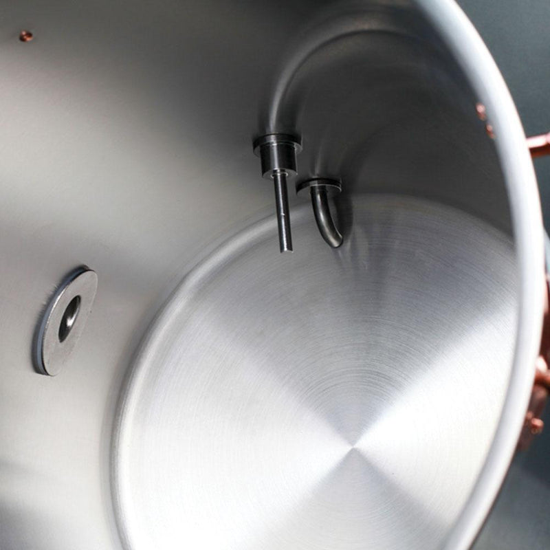 Edelmetall Brew Kettle Interior with Tangential Port