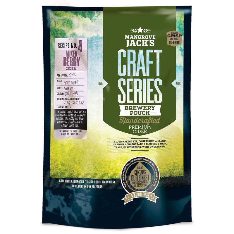 Craft Hard Mixed Berry Cider Recipe Kit - Mangrove Jack’s