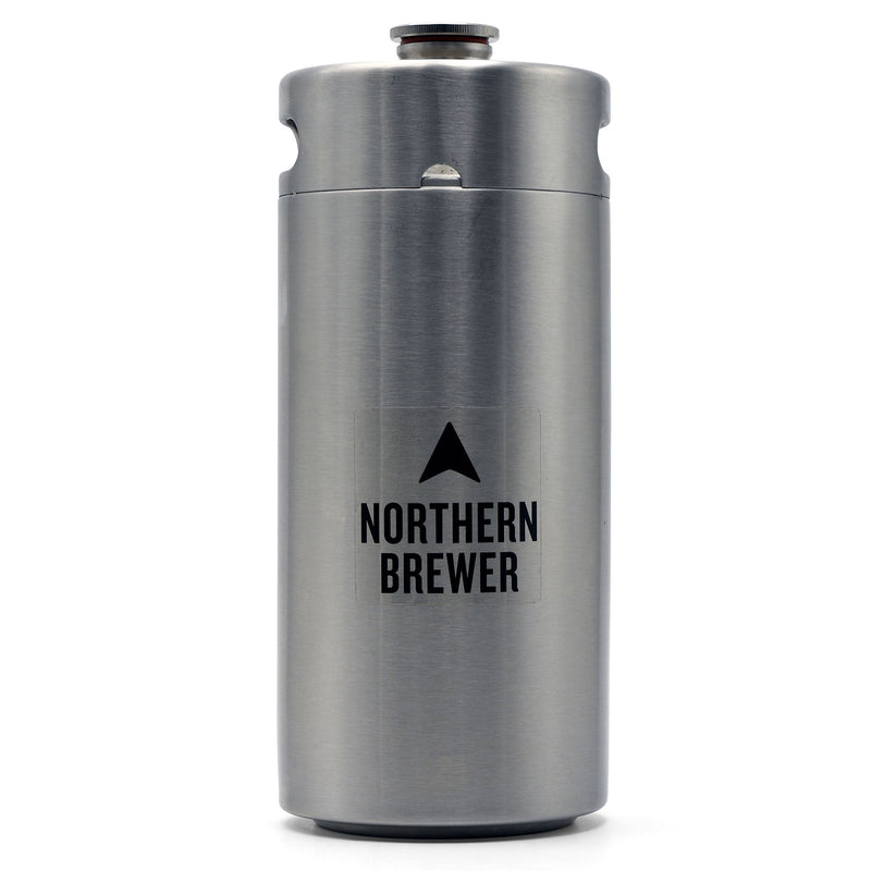 Northern Brewer 1 Gallon Mini Keg with solid lid.