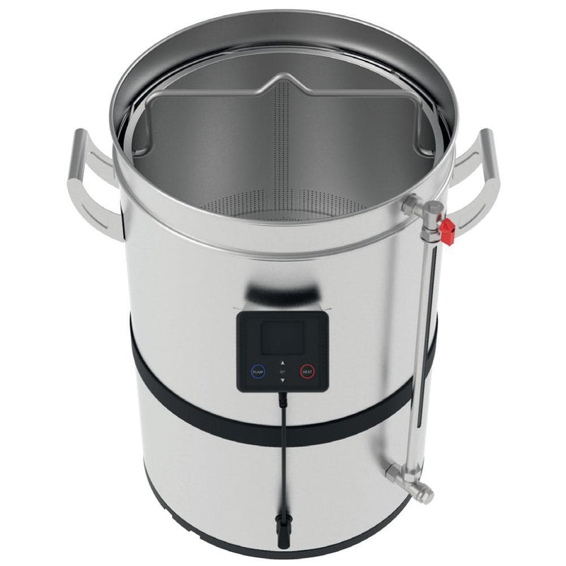 looking down at Grainfather G40 Electric All-in-One All-Grain Brewing System
