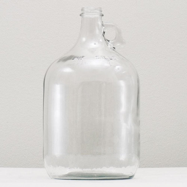one gallon clear glass carboy