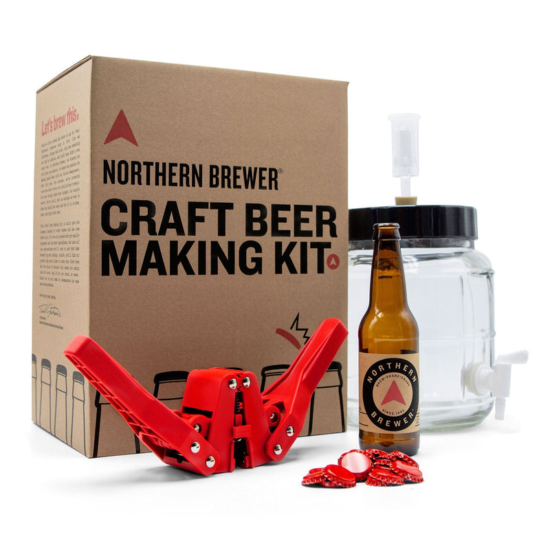 Craft Beer Making Kit With Siphonless Fermenter - 1 Gallon