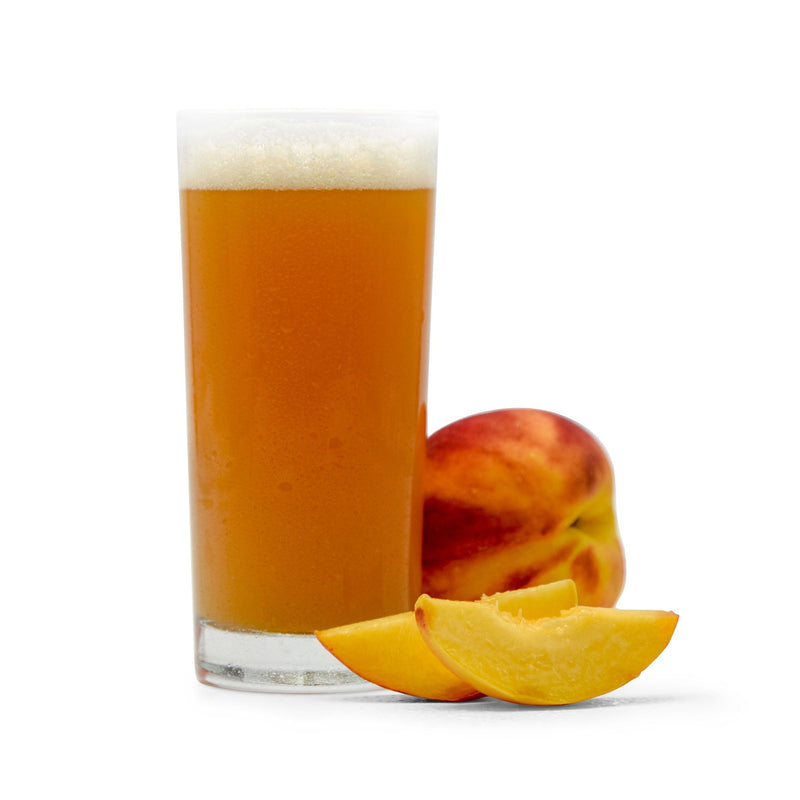 Fruit Stand Beer and Peaches