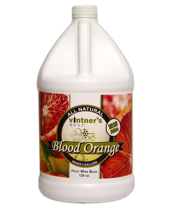 128-ounce container of Vintner's Best Blood Orange Fruit Wine Base