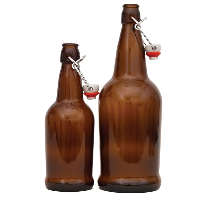 EZ Cap 1 Liter Amber Bottle Case (12) - Brewer's Haven