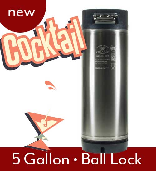 New 5 Gallon Ball Lock Keg - Prepped for Cocktails