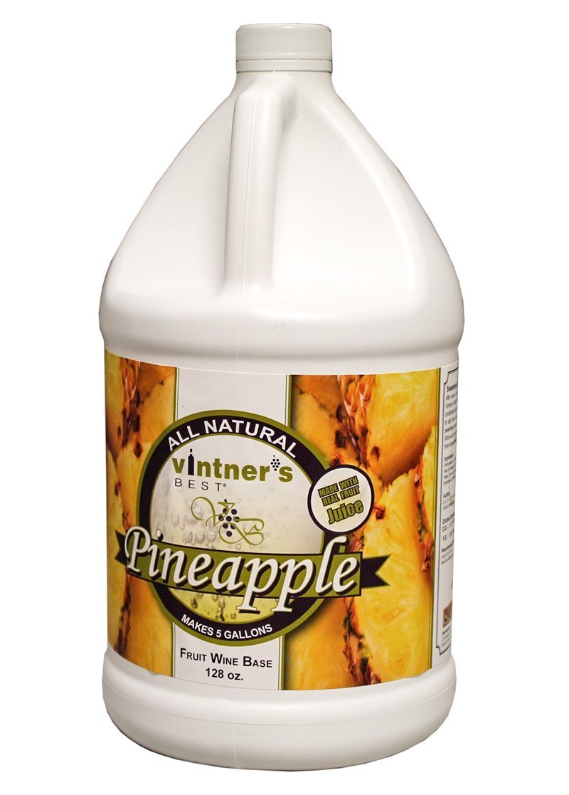 Vintner's Best® Pineapple Fruit Wine Base in a 128-ounce container