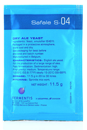 Fermentis Safale S-04 Dry Ale Yeast