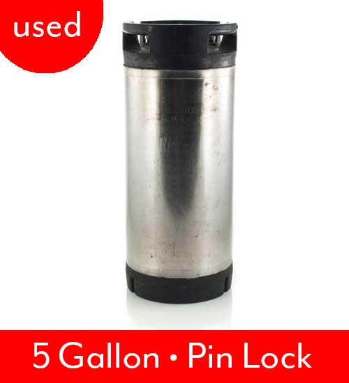 5 Gallon Pin Lock Kegs - Pack of 1 No PRV