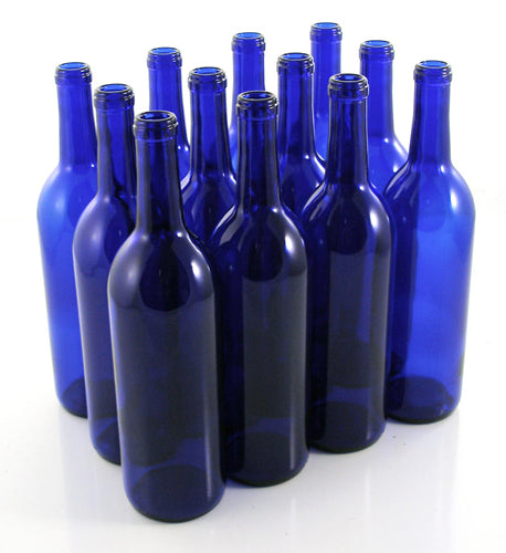 Wine Bottles 750 ml Blue Bordeaux (Case of 12)