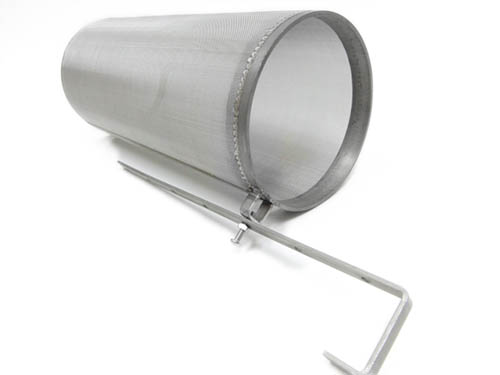 Stainless Steel Hop Filter w/ Adjustable Hook - 400 micron 6" x 14"
