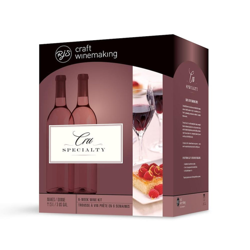 RJS Cru Specialty's premium dessert wine kit box