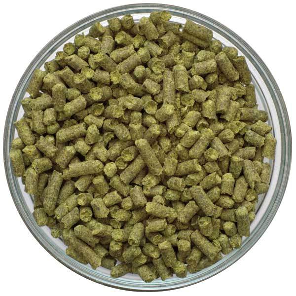 Crystal Hop Pellets in a bowl