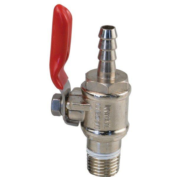 Quarter-inch barb Shutoff Valve with Check