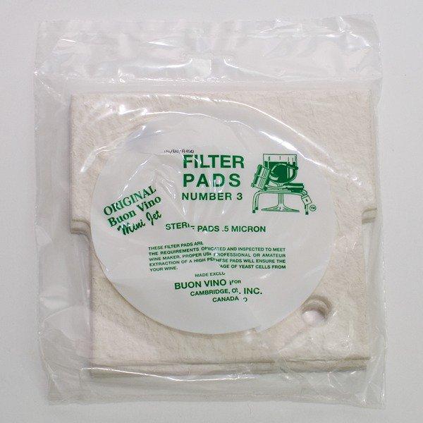 Mini Jet Filter Pads - #3 Sterile 3 count