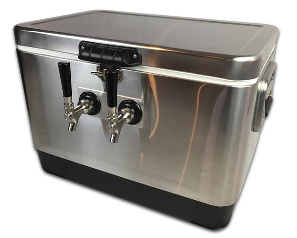 Coldbreak Stainless Jockey Box with two taps