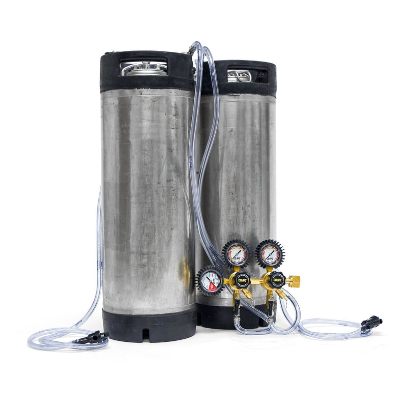 Home Brew Keg System w/ Two Reconditioned Cornelius (Corny) Ball Lock Kegs