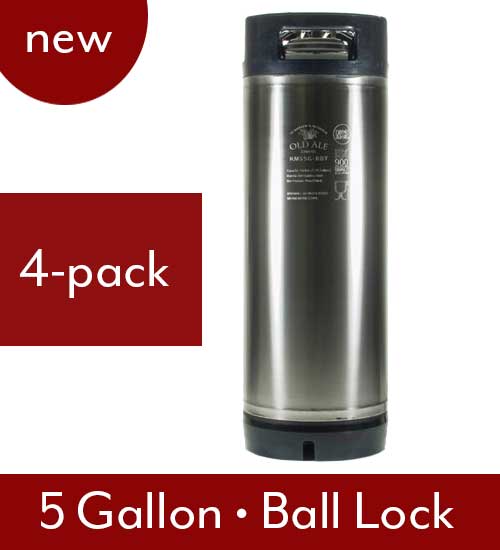 New 5 Gallon Ball Lock Kegs - Bulk Pack of 4