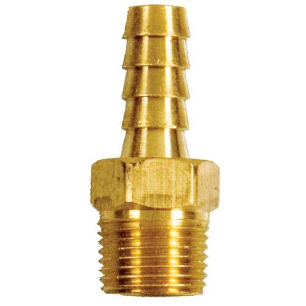 Male Brass 3/8" NPT x 3/8" Barb