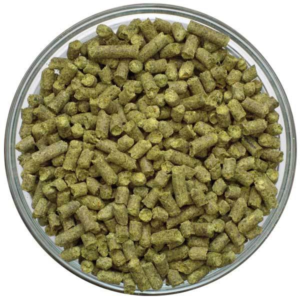 Palisade® Hop Pellets in a display bowl