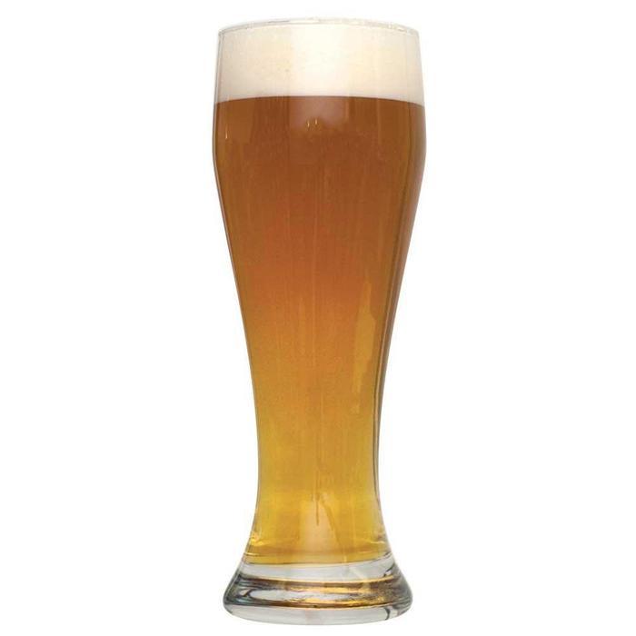 Bavarian Hefeweizen homebrew in a tall glass