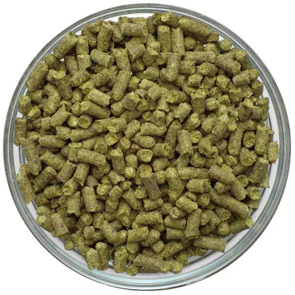 UK Northdown Hop Pellets in a bowl